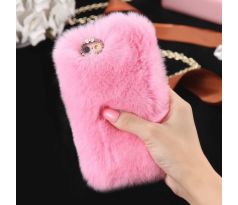 Chlupatý hebký luxusní kryt, růžový (iPhone 6/6S)