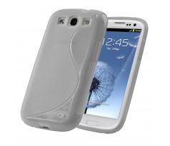 Silikonové pouzdro S-Line, bílé (Samsung S3)